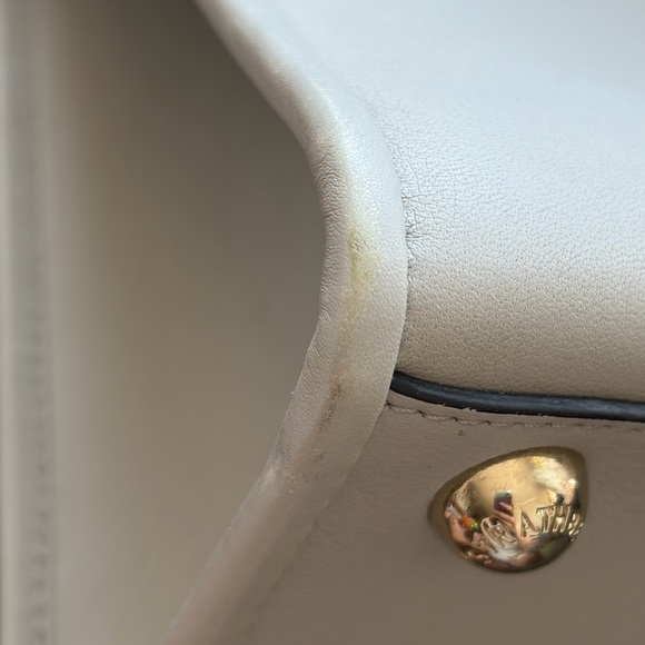 Strathberry Light Gray Midi Tote Bag - Picture 9 of 13